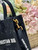 Dior S5555 Mini Dior Book Tote Phone Bag Black lace flowers S1110