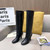 Fendi Women Shoes Cut Multicolor leather high-heeled boots 192488