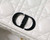 Dior M9243 Large Quilted Macrocannage Calfskin White with Black logo