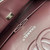 Chanel A01112 Flap Classic 11.12 Handbag Grained Calfskin & Silver-Tone Metal Wine Red