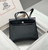 Hermes H084076CKAD Herbag Zip 31 Bag in Black Hunter Leather and Canvas H60058