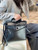 Hermes H084076CKAD Herbag Zip 31 Bag in Black Hunter Leather and Canvas H60058