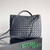 Bottega Veneta BV 743572 Medium Andiamo Navy Blue