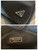 Prada 1NQ043 Triangle leather pouch Black
