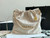 Chanel 22 AS3260 Small Handbag Shiny Calfskin Apricot