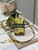 Dior S5555 Mini Dior Book Tote Phone Bag Yellow multicolor Deer embroidery S1106