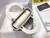 Dior M0505 Mini Dior Lady Bag White Metallic Cannage Lambskin with Beaded Embroidery