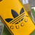 Adidas x Gucci mini top handle bag 702387 Yellow leather
