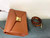 Valentino WB0K58ILK Medium One Stud Grainy Calfskin Handbag Brown