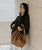 Loewe A914Q37X01 Medium Squeeze bag in nappa lambskin Oak