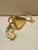 Prada Leather Prada Triangle shoulder bag 1BH190 Gold