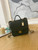 Chanel AS3652 Small Flap Bag with Top Handle Calfskin & Gold-Tone Metal Dark Green