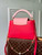 LV M20845 Louis Vuitton Capucines MM Handbag Red