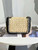 Chanel AS1115 Small Flap bag Raffia 18cm Beige & Black