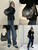 Loewe A914Q37X01 Medium Squeeze bag in nappa lambskin Black