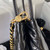 Chanel AS3970 Flap Bag with top handle Lambskin gold tone metal Black