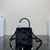 Prada 1BA373 Prada Panier shearling mini-bag Black