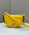 Fendi 8BT346 Moonlight Shoulder Saddle Leather Bag Yellow