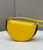 Fendi 8BT346 Moonlight Shoulder Saddle Leather Bag Yellow