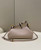 Fendi 8BP129 First Small Fuchsia leather and python leather bag 80043M Light Pink