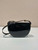 Prada 1BA349 Triangle-logo shoulder patent leather bag Black