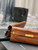 YSL 695949 Manhattan Clutch In Crocodile-Embossed Leather Caramel