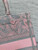 Dior M1265 Small Book Tote Pink and Gray Toile de Jouy Sauvage Embroidery