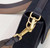 Fendi 8BR600 Baguette Medium bag with FF embroidery 0159A Black