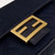 Fendi 8BR600 Baguette Medium bag with FF embroidery 0159A Black