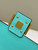 Fendi 8BR600 Baguette Medium Aqua leather 0135M bag