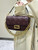 Fendi 8BR600 Baguette Medium leather 0135M bag Wine Red