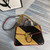 Gucci 498110 GG Marmont Small Top Handle Bag Black and Yellow