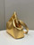 Fendi 8BP127 FENDI FIRST Medium Gold laminated leather bag