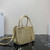 Prada 1BA896 Prada Galleria Saffiano leather small bag Gold