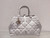 Dior M2821 Medium Dior Toujours Bag White Macrocannage Calfskin