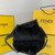 Fendi FIRST Small Bag  Fox fur 8BP129 Black