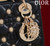 Dior M0531 Small Lady Dior Bag  Black Cannage Lambskin with Gold-Finish Sun Studs