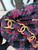 Chanel AS3564 MAXI HOBO BAG Wool Tweed & Gold-Tone Metal Purple