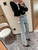 Gucci 691895 Women's Denim Pant With Horsebit G66851