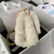 Chanel AS3499 Flap Bag Shearling White
