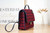 Chanel AS3662 LARGE BACKPACK Wool Tweed & Gold-Tone Metal Wine Red