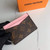 Louis Vuitton LV M60166 Neo Porte Cartes Wallets Monogram Pink