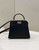 Fendi 8BN244 Peekaboo Mimi Black Leather Bag 8596S
