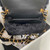 Chanel AS3498 Flap Bag Shearling Black