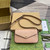 Gucci 772794 GG Super Mini Shoulder Bag Rose beige