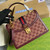 Gucci 651055 Ophidia GG small top handle bag Wine Red