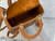 Dior M0565 Medium Lady Dior Bag Caramel Cannage Lambskin Enamel Hardware