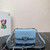 Prada 1BD320 Prada Emblème Saffiano Shoulder Bag Light Blue