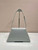 Prada 1BD343 Medium Brushed Leather Handbag Grey