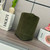 Loewe AANBBBWX01 Large Pebble Bucket bag in mellow Suede cowhide leather Green